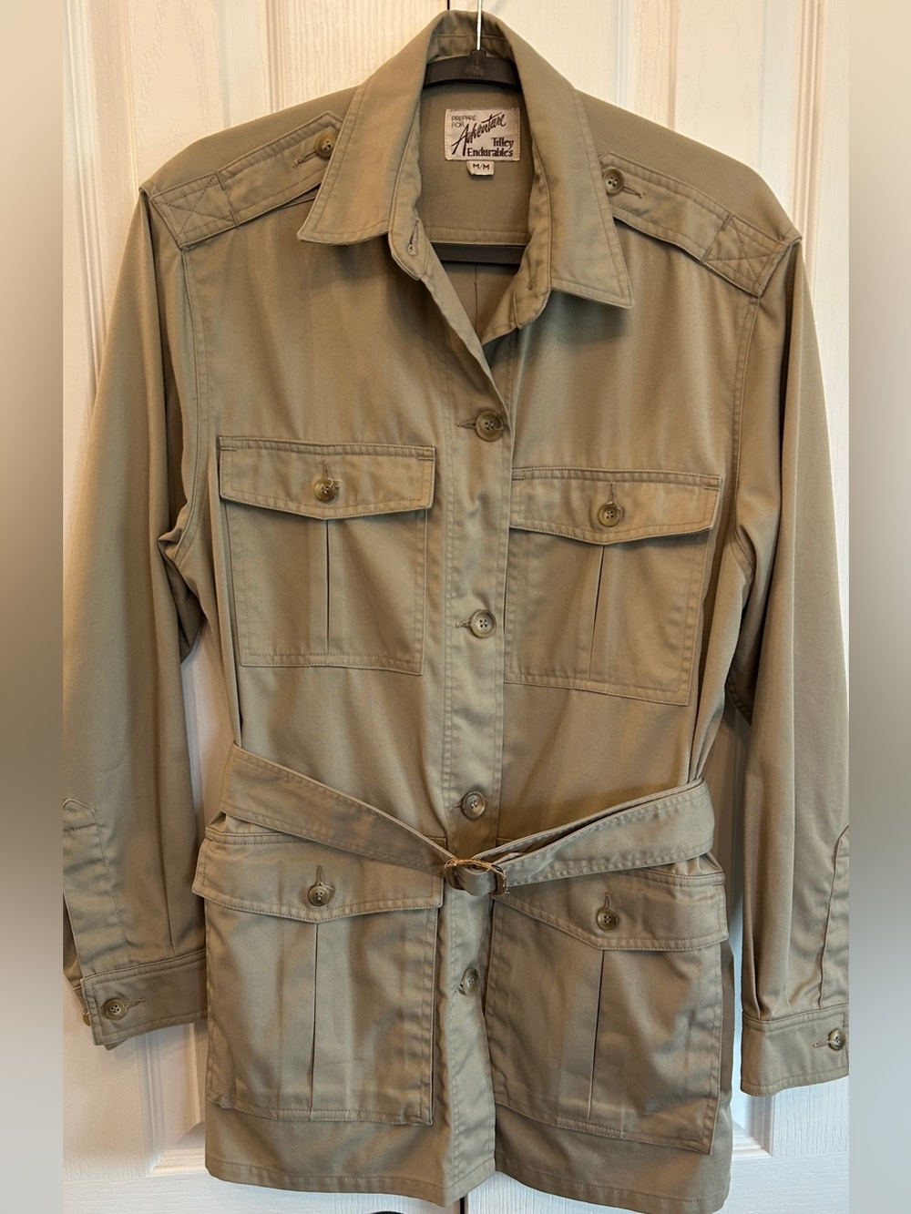 Vintage Tilley Endurables Safari Utility Jacket Khaki Unisex M Made Canada